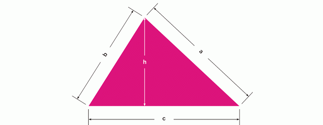üçgen alan hesaplama