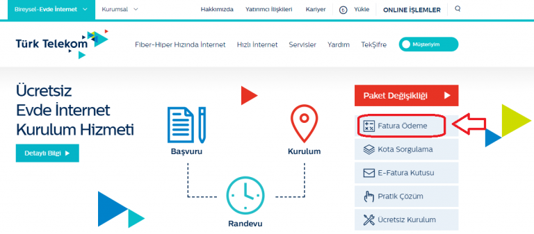 ADSL Fatura Ödeme