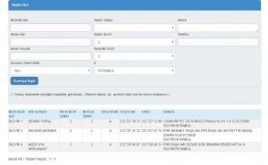 Noter Sorgulama Ekranı Sonuç